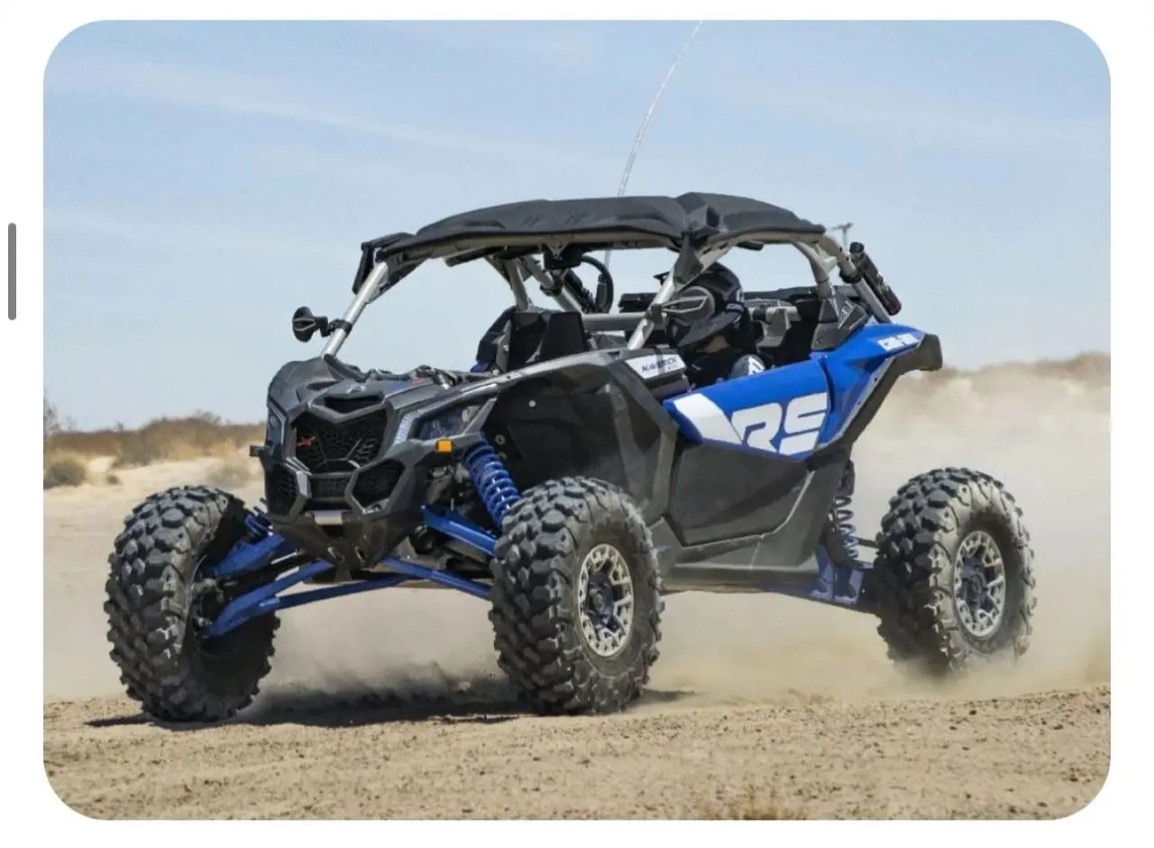 Can-Am Maverick RS Turbo dune buggy in the Dubai desert